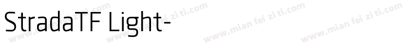 StradaTF Light字体转换